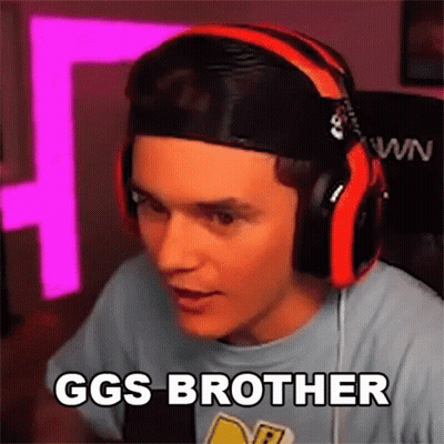 Man With Headphones And Hat Saying GGs Brother In Front Of Mic GIF