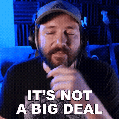 Man With Headphones And Hat Saying It's Not A Big Deal GIF