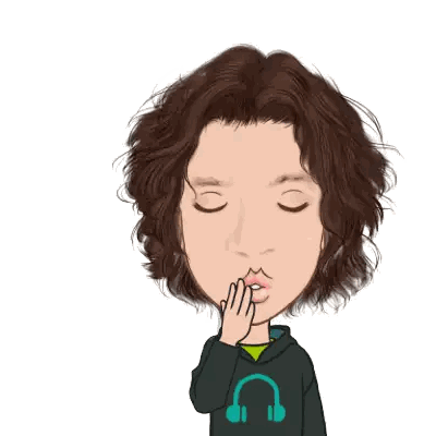 Man With Headphones And Heart Sticker