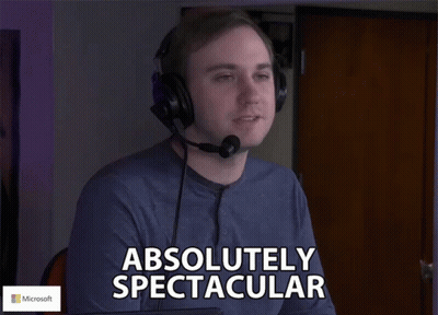 Man With Headphones And Mic Saying Absolutely Spectacular GIF