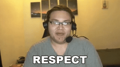 Man With Headphones And Microphone At Computer GIF