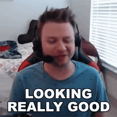 Man With Headphones And Microphone Saying Looking Good GIF