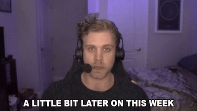 Man With Headphones And Microphone Says A Little Bit Later On This Week GIF
