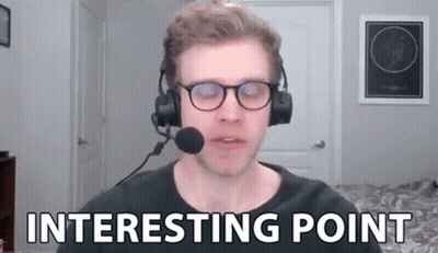 Man With Headphones And Microphone Says Interesting Point GIF