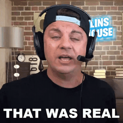 Man With Headphones And Microphone Says That Was Real GIF
