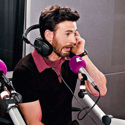 Man With Headphones And Purple Microphone GIF