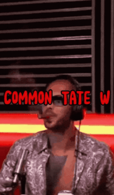 Man With Headphones And Sunglasses Saying Common Tate W GIF