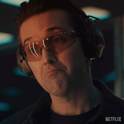 Man With Headphones And Sunglasses Saying Nothing GIF