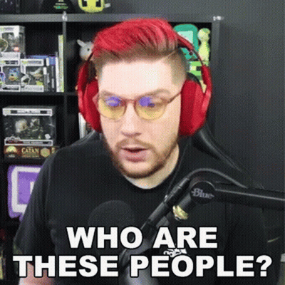 Man With Headphones And Sunglasses Saying Who Are These People GIF