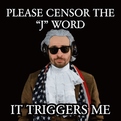 Man With Headphones And Sunglasses Says Please Censor The J Word It Triggers Me GIF