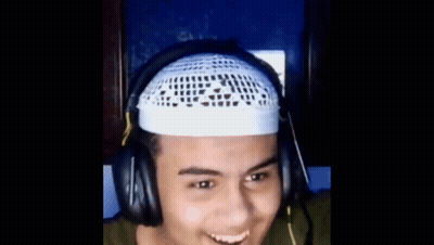 Man With Headphones And White Headband GIF