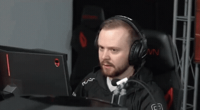 Man With Headphones At Alienware Monitor GIF