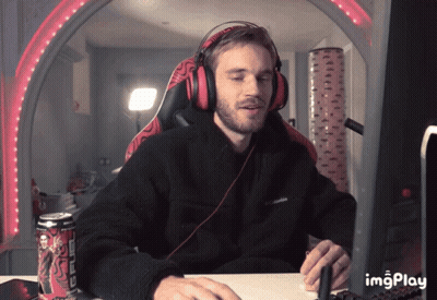 Man With Headphones At Computer With G Fuel GIF