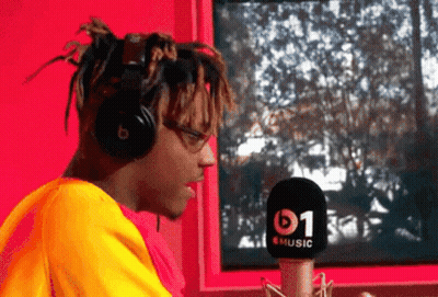 Man With Headphones At Mic 01 Music GIF