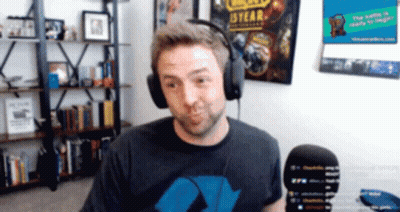 Man With Headphones At Microphone 15 Year Poster GIF