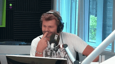 Man With Headphones At Microphone 5398 GIF
