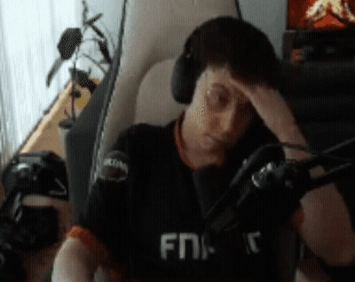 Man With Headphones At Microphone Hand On Forehead GIF