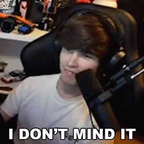 Man With Headphones At Microphone Saying I Don't Mind It GIF