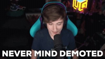 Man With Headphones At Microphone Saying Never Mind Demoted GIF
