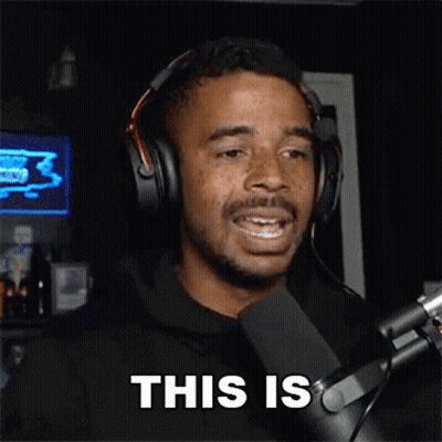 Man With Headphones At Microphone Saying This Is GIF