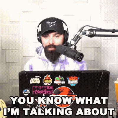 Man With Headphones at Microphone Saying You Know What I'm Talking About