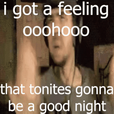 Man With Headphones Feeling Tonight's Gonna Be A Good Night GIF