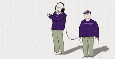 Man With Headphones Flying Past Star Flag GIF