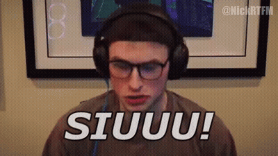 Man With Headphones Glasses Funny Face Saying Siuu GIF