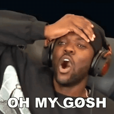 Man With Headphones Holding Forehead Saying Oh My Gosh GIF