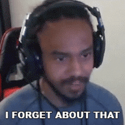 Man With Headphones I Forget About That GIF