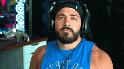 Man With Headphones In Blue Shirt Saying Liberty GIF