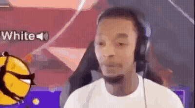 Man With Headphones In Front Of Basketball GIF