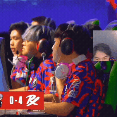 Man With Headphones In Front Of Computer Sign 0-4 GIF