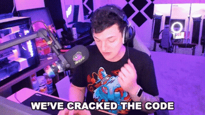 Man With Headphones In We've Cracked The Code T-Shirt GIF