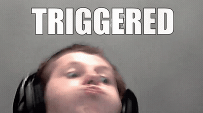Man With Headphones Making Funny Face Triggered GIF