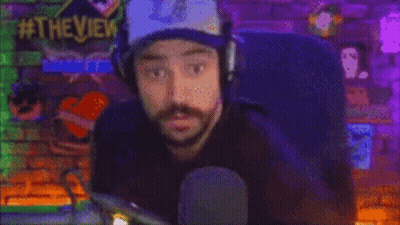 Man With Headphones Making Peace Sign GIF
