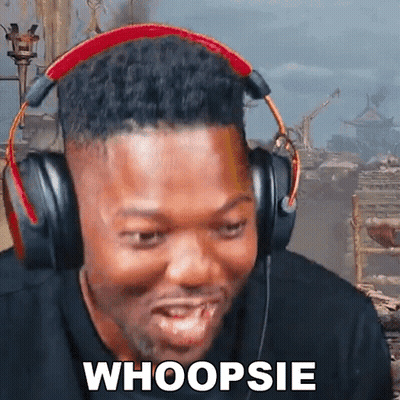 Man With Headphones Making Whoopsie Face GIF