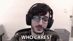 Man With Headphones On Who Cares GIF