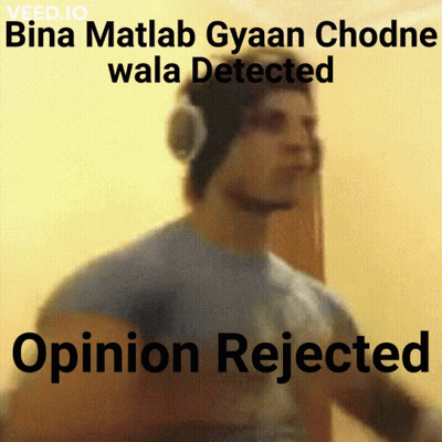 Man With Headphones Opinion Rejected GIF