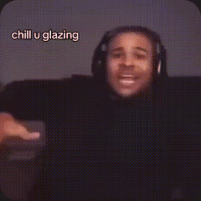 Man With Headphones Pointing At Camera Chill U Glazing GIF