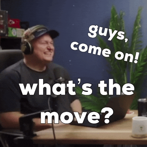 Man With Headphones Saying Guys Come On What's The Move GIF