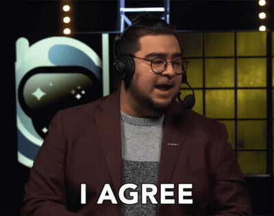 Man With Headphones Saying I Agree GIF