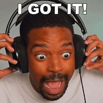 Man With Headphones Saying I Got It GIF