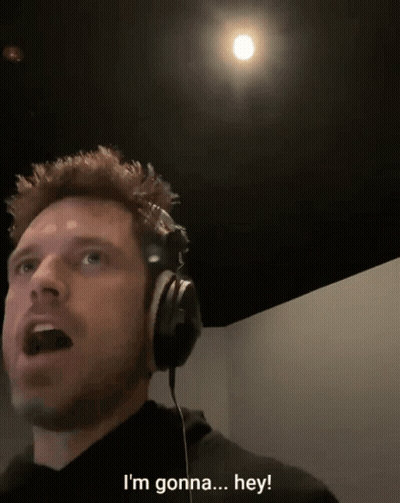 Man With Headphones Saying I'm Gonna Hey GIF