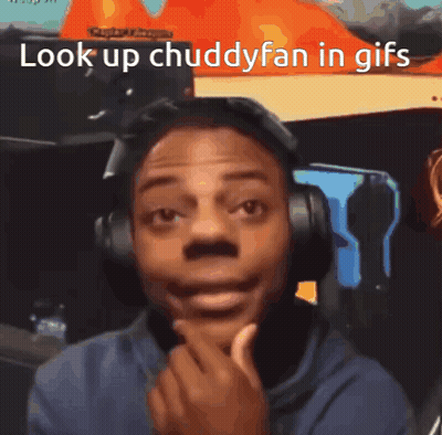 Man With Headphones Saying Look Up Chuddyfan GIF
