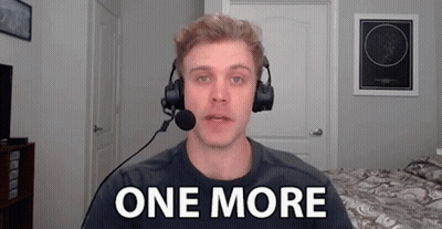 Man With Headphones Saying One More Into Microphone GIF