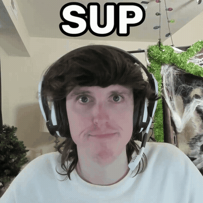 Man With Headphones Saying Sup GIF