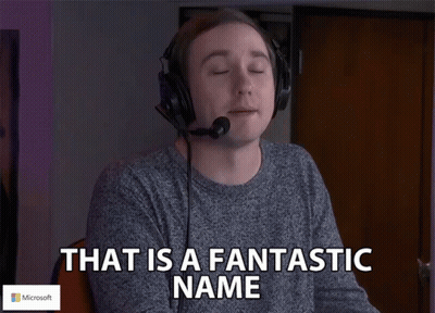 Man With Headphones Saying That Is A Fantastic Name GIF