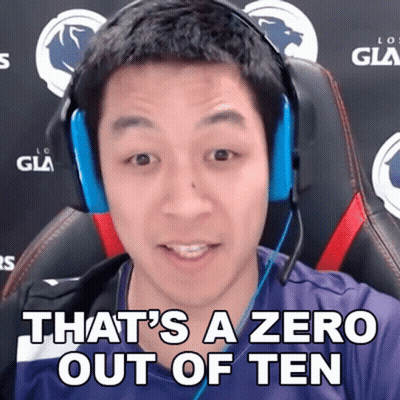 Man With Headphones Saying That's A Zero Out Of Ten GIF