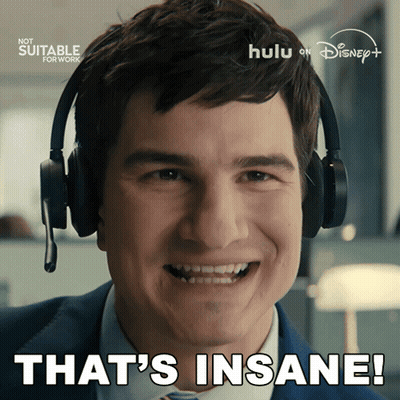 Man With Headphones Saying Thats Insane GIF